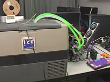 Энтузиаст разогнал RTX 5050 на 23% с помощью… переносного холодильника