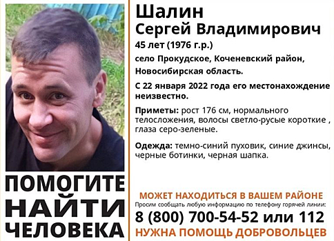 Более 10 дней ищут пропавшего в Новосибирской области мужчину