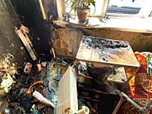 В Курске потоп потушил пожар