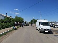 На Орловщине водитель мотоцикла пострадал в столкновении с микроавтобусом