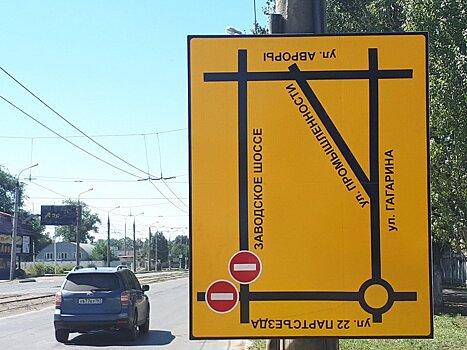 «И так сойдёт»: в Самаре дорожный знак повесили вверх ногами