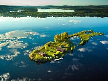 Красота времен года на острове Долгий Камень