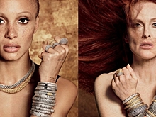 Топлес и в роскошных браслетах! Джулианна Мур и Адвоа Абоа зажгли на съемках рекламы ювелирных украшений