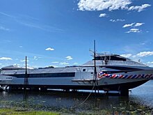 В Зеленодольске спустили на воду "Метеор-2020" на подводных крыльях