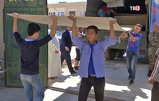 Россия доставила в Сирию стройматериалы для ремонта школ