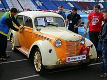 Гламурный «Москвич-401» с двигателем от Mitsubishi Pajero и «золотыми» колесами