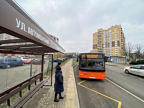 Фото дня: в Калининграде автобус №11 пошёл по новому маршруту