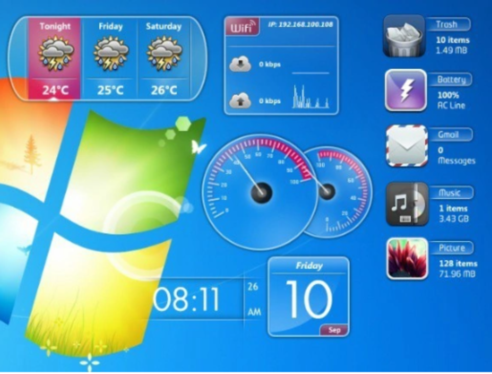 Как установить гаджеты на рабочем столе. Виджеты Windows 7. Виджеты виндовс 7. Гаджеты для Windows 7. Изображение для виджетов.