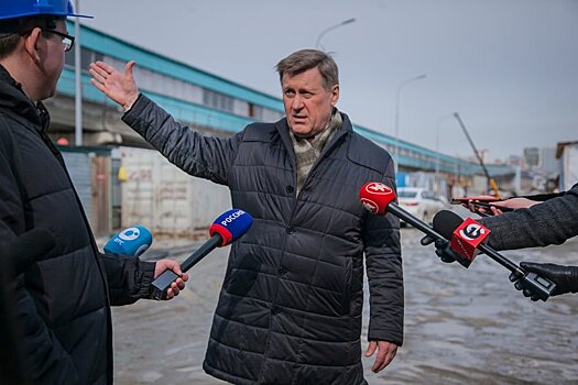 Мэр Новосибирска проконтролировал строительство новой станции метро