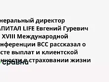 Генеральный директор КАПИТАЛ LIFE Евгений Гуревич на XVIII Международной конференции ВСС рассказал о росте выплат и клиентской ценности в страховании жизни