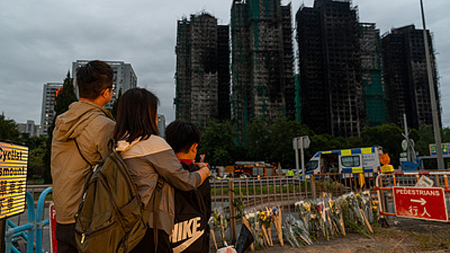 SCMP: число жертв мощного пожара в Гонконге достигло 156