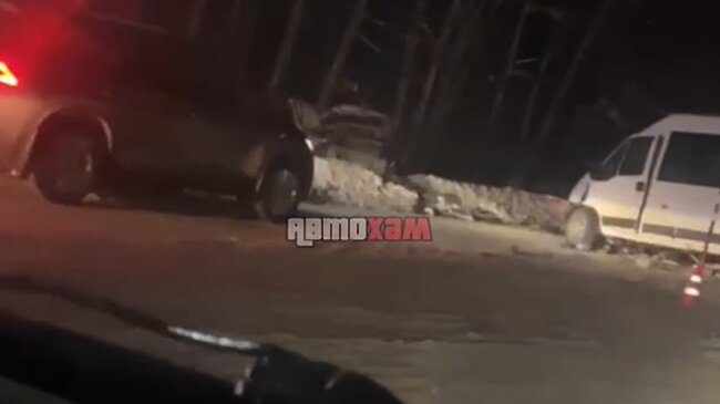 В Пензе столкнулись маршрутка и кроссовер