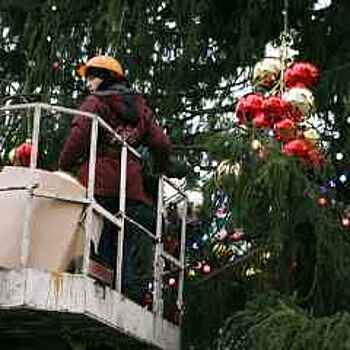Демонтаж новогодних елей завершился в столице