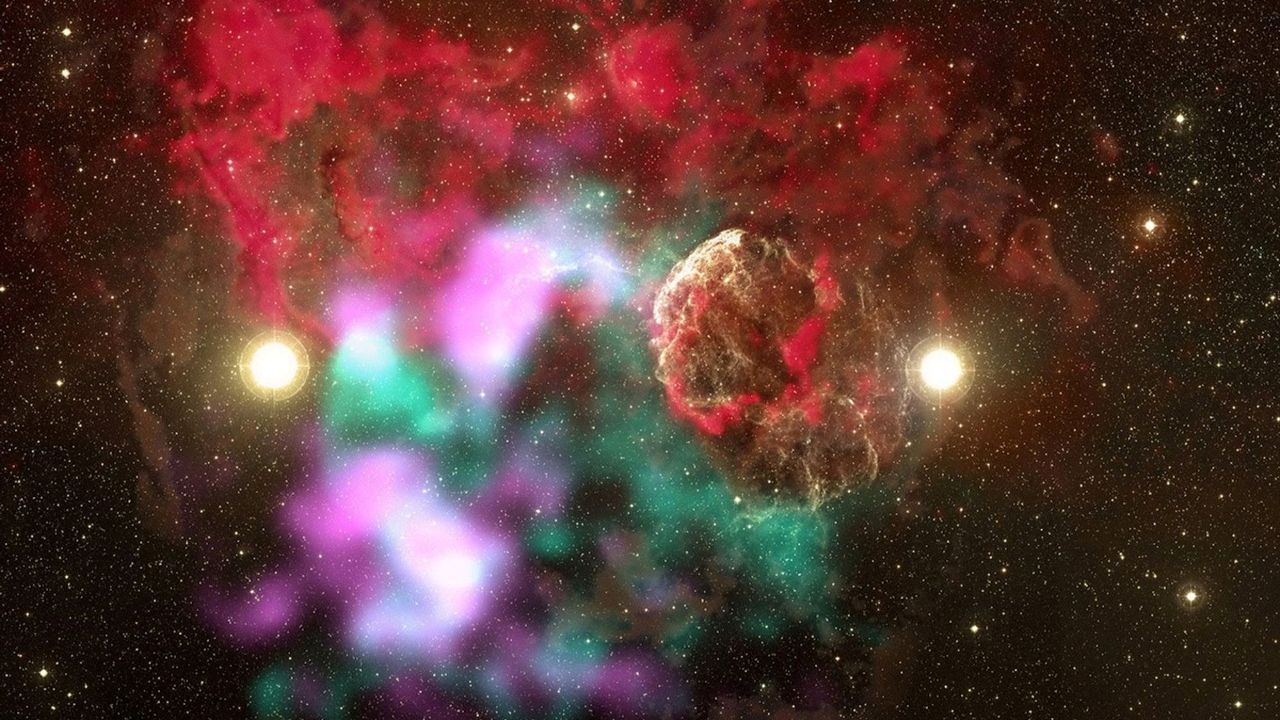 Астрономы впервые обнаружили систему, в которой обе звезды стали сверхновыми