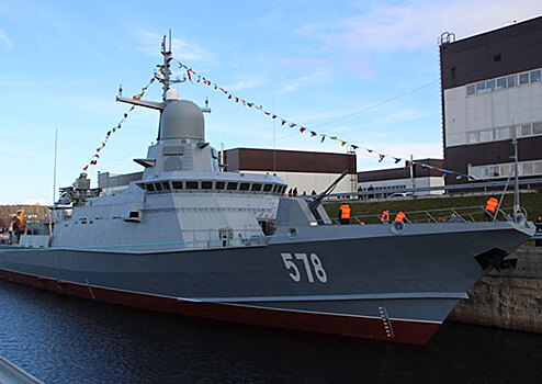 Новейший малый ракетный корабль «Буря» проходит испытания в Балтийском море