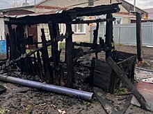 В Кузнецке 7 пожарных тушили хозпостройку на улице Строителей