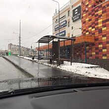 Красногорск: февральская миграция автобусной остановки у ТЦ «Июнь»