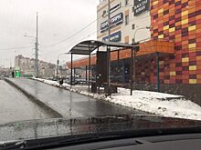 Красногорск: февральская миграция автобусной остановки у ТЦ «Июнь»