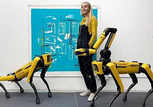 Собаки-роботы Boston Dynamics врываются в искусство — их работы покажут в галерее: Новости ➕1, 10.04.2023