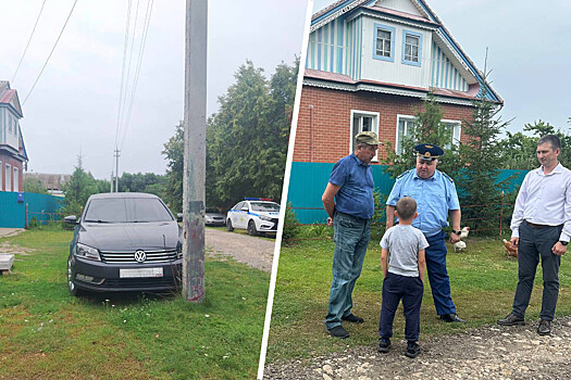 Четырехлетний мальчик завел отцовскую машину, сбил сестру и врезался в столб в Чувашии