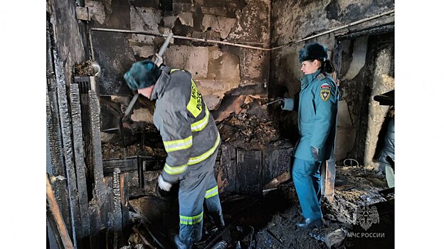В Спасском районе два человека погибли при пожаре