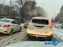 Утренние пробки в Ростове в понедельник достигли 8 баллов