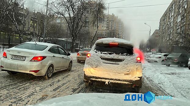 Утренние пробки в Ростове в понедельник достигли 8 баллов