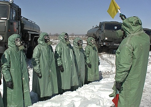 Военные на трассе Оренбург-Самара проводили учения по коронавирусу