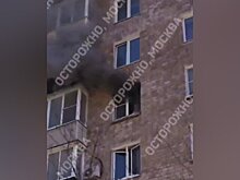 Жилой дом загорелся в центре Москвы