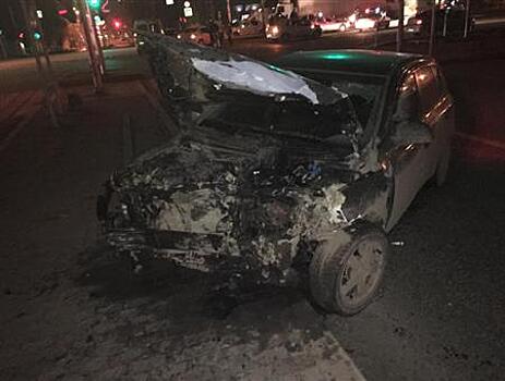 На Московскому шоссе ночью столкнулись четыре автомобиля