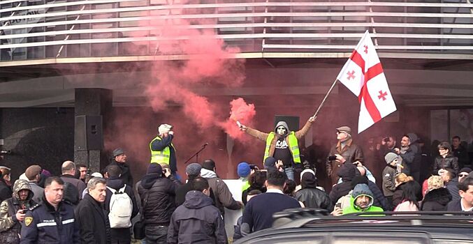 "Нет химическому терминалу!" - акция протеста у Батумского порта