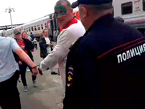 Древарх, сорвавший стоп-кран поезда из-за отмены остановки в Шиесе, избит полицией. В Москве его поддержал Ждун, усевшись на вокзале у касс (ФОТО)