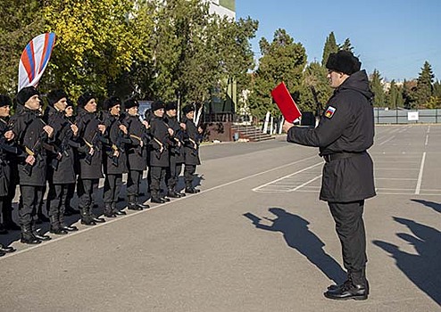 В Севастополе прошла торжественная церемония приведения к Военной присяге новобранцев спортивной роты ЦСКА