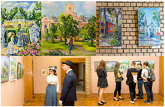 В библиотеке им.Н.И. Железнова в САО открылась выставка живописи «Дворянская усадьба»