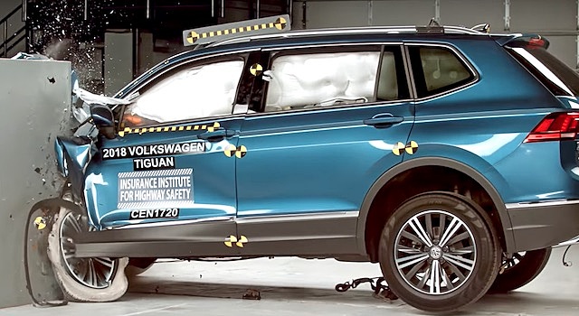 VW Tiguan 2018 не смог получить максимальную оценку в краш-тестах