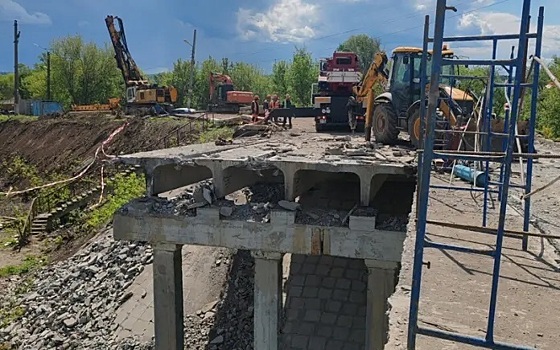 Демонтаж моста в Рузаевке выполнен на 80%