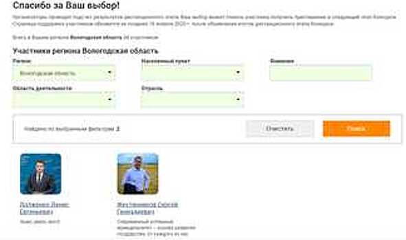 Объявлены имена двух вологжан, попавших в финал конкурса «Лидеры России Политика»