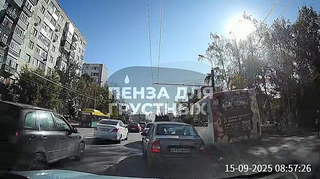 В Пензе наказали водителя маршрутки, проехавшего по тротуару