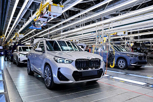 Производство электрического кроссовера BMW x1 2023 на заводе Регенсбурга