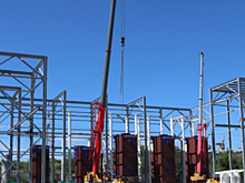 В Волгограде началась сборка каркаса котельной