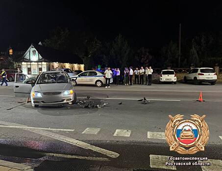 В Ростове на Левобережной в ДТП пострадал мотоциклист