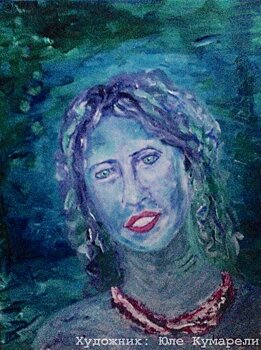 Петербургская художница написала портрет Ксении Собчак в образе русалки