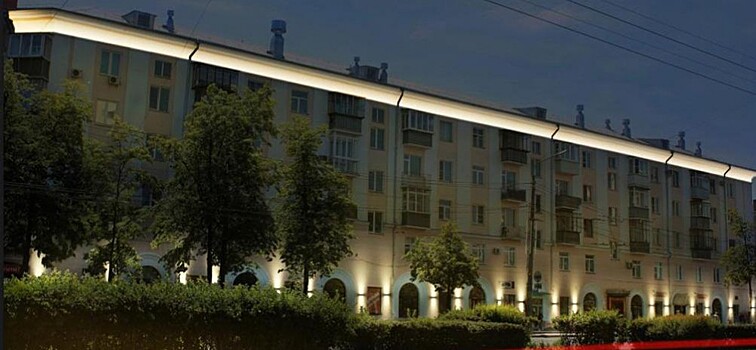 Более двух десятков домов в центре Челябинска украсит архитектурная подсветка