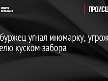 Петербуржец угнал иномарку, угрожая водителю куском забора