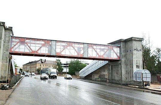 Возле аэропорта «Шереметьево» строят надземный пешеходный переход