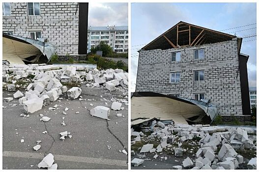 Администрация Барабинска объяснила обрушение жилого дома сильным ветром