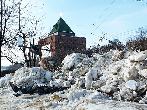 Почти полмиллиона кубометров снега вывезли с нижегородских улиц с начала зимы