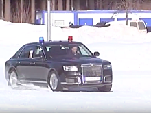 Видео: Aurus Senat на полигоне ФСО