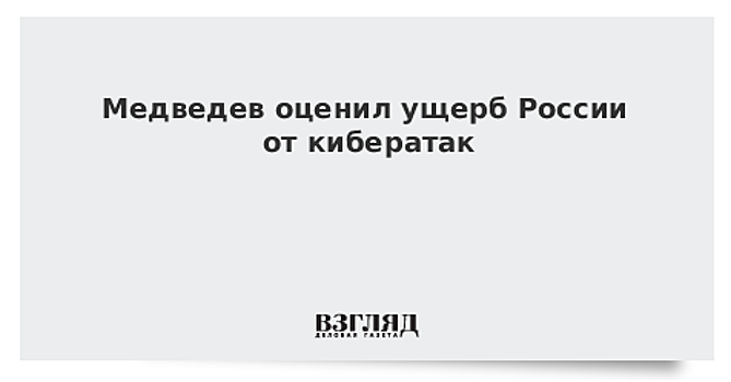 Медведев оценил ущерб России от кибератак