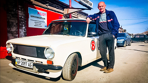 Белая ракета: пенсионер построил сумасшедшую "турбокопейку"